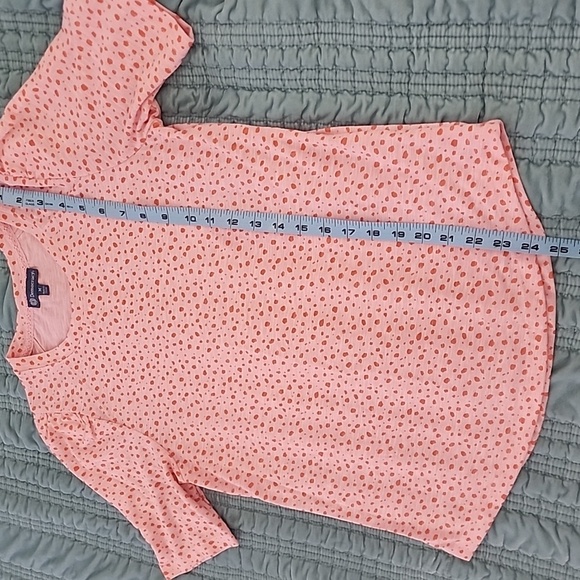 Democracy Elbow Puff Sleeve Top in Pink Size Medium NWOT - Picture 6 of 6